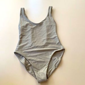 JADE Swim SILVER Sheen One-Piece M